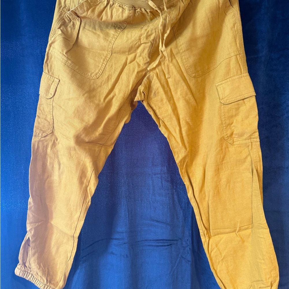 GAP Yellow Cargo Joggers